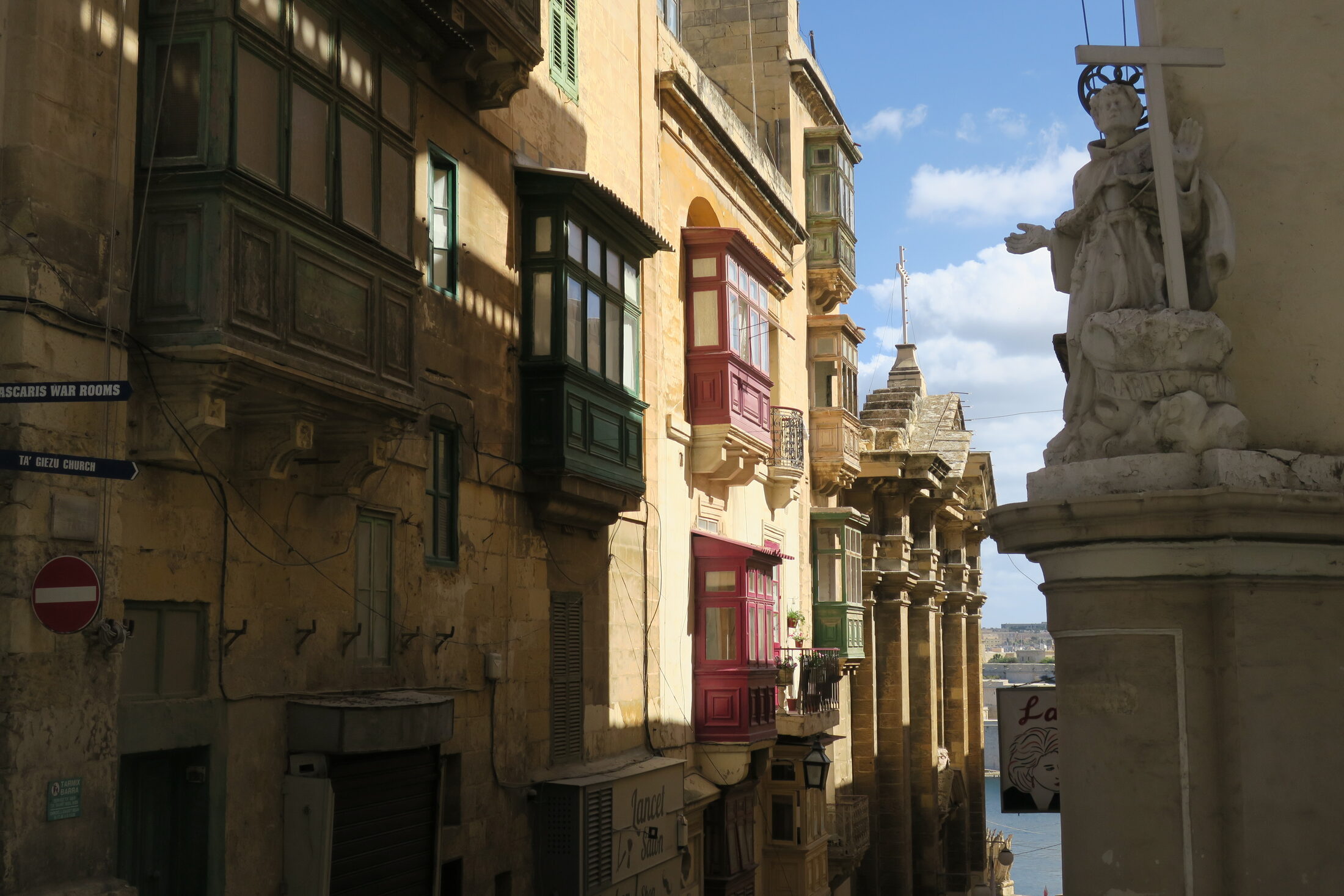 Exterior of the Franciscan Church of St Mary of Jesus, Ta' Ġieżu, in Valletta